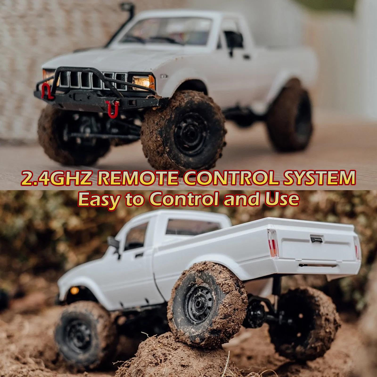 N　　WPL C24 1/16スケールRCクローラー Amazon.com: SVERTIBO 1/16 Scale RC Crawler, WPL C24-1 RC Truck RTR